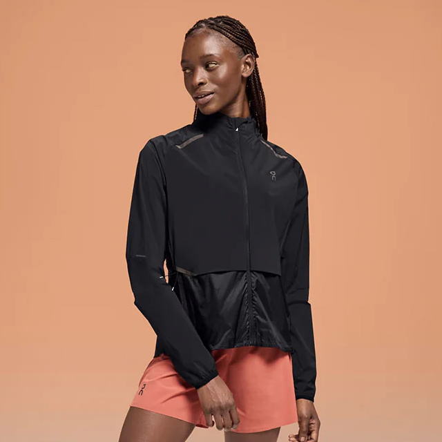 ON ���� ���˥󥰥��㥱�å� �����������㥱�å� Weather Jacket ��ǥ����� 1WE10370553 Black �ݸ��� ������ �ѵ�����ù� ��ŷ ������ �ա��ǥ� ȿ�ͺ� ���� �ɴ� �ȥ쥤����˥� �ȥ��� �ޥ饽�� ���祮��