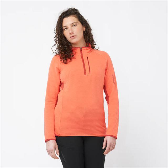 SALOMON ������� �ϡ��ե��å� �ե꡼�� Ĺµ����� ESSENTIAL LightWARM HZ W CORAL LC2156100 ��ǥ����� ������� ���å��󥷥�� �饤�ȥ������� �ϡ��ե��å� �ե꡼�� �ȥ쥤����˥� ���˥� �����ȥɥ� �ȥ��� �ޥ饽�� ���󥰥��꡼��