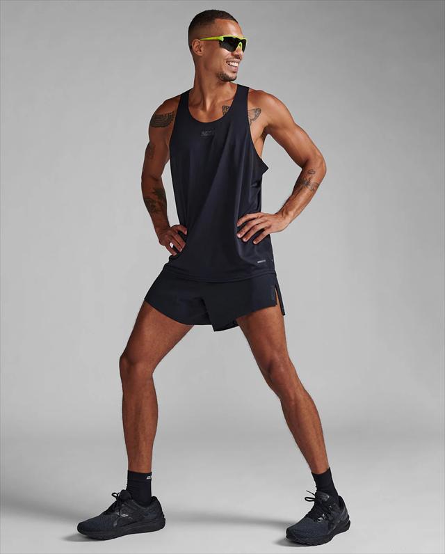 2XU �ġ������ॺ�桼 ���󥯥ȥå� ���˥󥰥���� 2XU Light Speed Tech Singlet MR7151A ��� BLK/BRF �饤�ȥ��ԡ��� �ƥå� ���󥰥�å� �Ρ����꡼�� ���˥� �ޥ饽�� �ȥ쥤����˥� �ȥ��� �졼�� Ķ���� �ۼ�ȯ�� �۴�®��