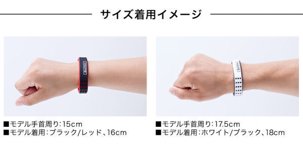 phiten �ե����ƥ� ���ݡ��ĥ֥쥹��å� RAKUWA�֥쥹S DUO2 II �ۥ磻�� 18cm TG806126