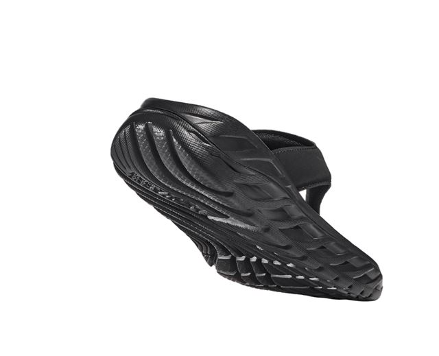 HOKA ONE ONE ۥ ͥ W ORA RECOVERY FLIP 1117910 BLACK/DARKGULLGRAY ǥ  ꥫХ꡼ եå ȥ󥰥 ӡ ӡ å 奢 ȥɥ ݡ