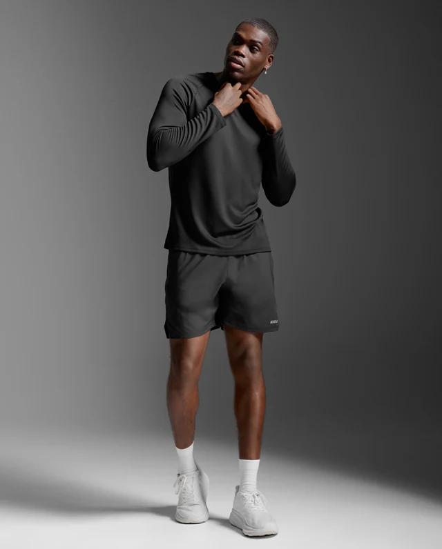 2XU �ġ������ॺ�桼 ĹµT����� 2XU Aero Mesh Long Sleeve MR7422A ��� BLK/SRF ��������å��� ���󥰥��꡼�� ���˥� �ޥ饽�� ���祮�� �ȥ쥤����˥� �ȥ��� �졼�� ���� �۴�®�� �ۼ�ȯ�� �̵���