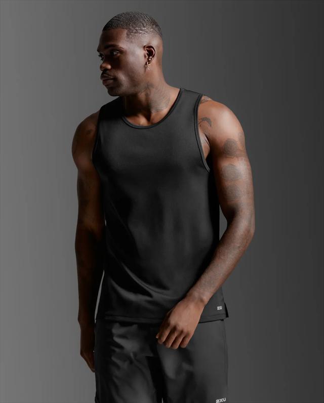 2XU �ġ������ॺ�桼 ���󥯥ȥå� ���˥󥰥���� 2XU Aero Mesh Tank MR7440A ��� BLK/SRF ������ ��å��奿�� �Ρ����꡼�� ���˥� �ޥ饽�� �ȥ쥤����˥� �ȥ��� �졼�� Ķ���� �۴�®�� �̵���