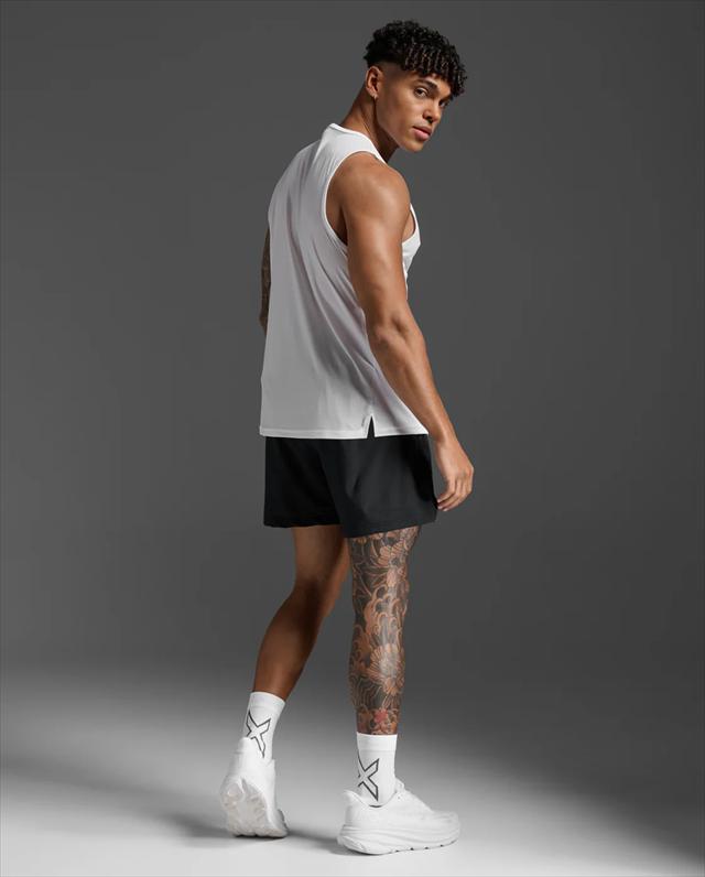 2XU �ġ������ॺ�桼 ���󥯥ȥå� ���˥󥰥���� 2XU Aero Mesh Tank MR7440A ��� WHT/SRF ������ ��å��奿�� �Ρ����꡼�� ���˥� �ޥ饽�� �ȥ쥤����˥� �ȥ��� �졼�� Ķ���� �۴�®�� �̵���