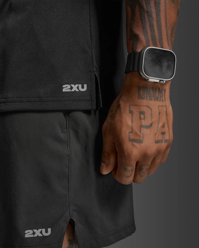 2XU �ġ������ॺ�桼 ȾµT����� 2XU Aero Mesh Tee MR7441A ��� BLK/SRF ��������å��� �ƥ��� ���˥� �ޥ饽�� ���祮�� �ȥ쥤����˥� �ȥ��� �졼�� ���� �۴�®�� �ۼ�ȯ�� �̵���