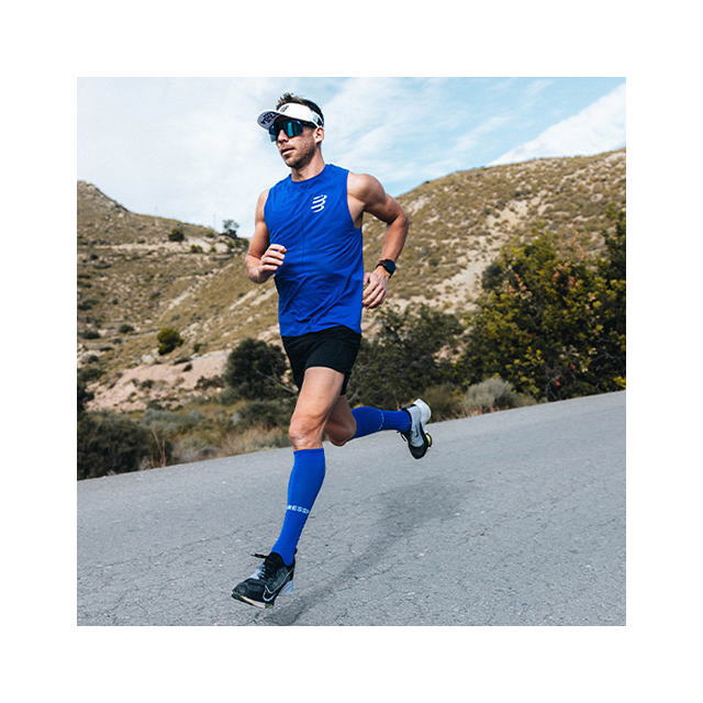 Compressport ץ쥹ݡ Full Socks Run SU00004B Dazz Blue/Sugar ե륽å  ˥å  ǥ ϥå ե󥰥 尵 ץå󥽥å ޥ饽  ˥ ȥ쥤˥ ȥ