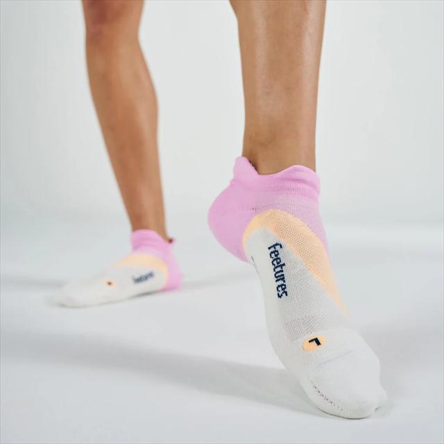 Feetures �ե������㡼�� ELITE LIGHT CUSHION NO SHOW TAB PinkCitrus ���꡼�� �饤�ȥ��å���� �Ρ����硼���� ��� ���� ���� ­΢���ݡ��� ��˥��å��� ��� ��ǥ����� ���ݡ��� �ȥ쥤����˥� �ȥ��� �ޥ饽�� ���祮��