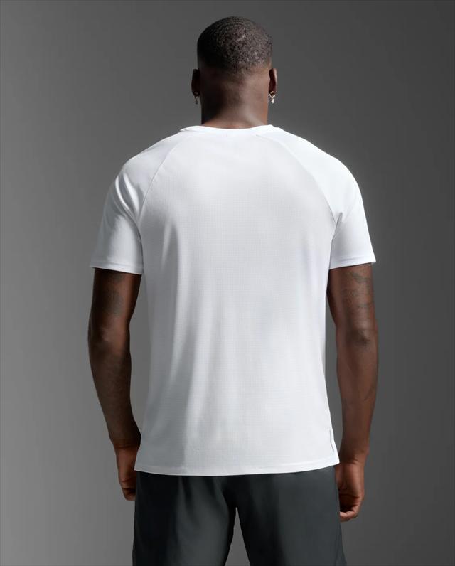 2XU �ġ������ॺ�桼 ȾµT����� 2XU Aero Mesh Tee MR7441A ��� WHT/SRF ��������å��� �ƥ��� ���˥� �ޥ饽�� ���祮�� �ȥ쥤����˥� �ȥ��� �졼�� ���� �۴�®�� �ۼ�ȯ�� �̵���