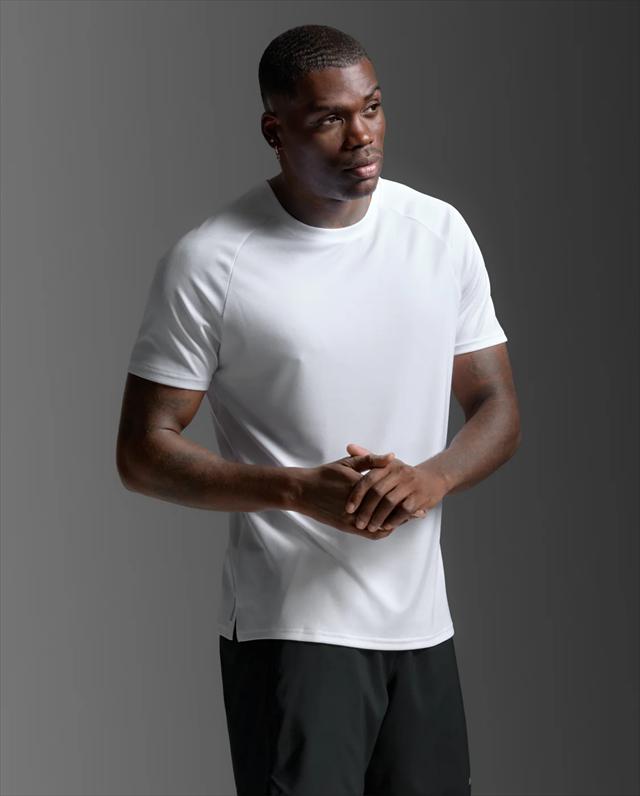 2XU �ġ������ॺ�桼 ȾµT����� 2XU Aero Mesh Tee MR7441A ��� WHT/SRF ��������å��� �ƥ��� ���˥� �ޥ饽�� ���祮�� �ȥ쥤����˥� �ȥ��� �졼�� ���� �۴�®�� �ۼ�ȯ�� �̵���