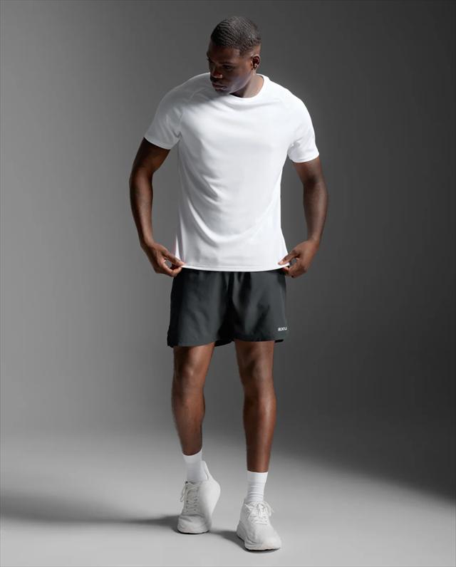 2XU �ġ������ॺ�桼 ȾµT����� 2XU Aero Mesh Tee MR7441A ��� WHT/SRF ��������å��� �ƥ��� ���˥� �ޥ饽�� ���祮�� �ȥ쥤����˥� �ȥ��� �졼�� ���� �۴�®�� �ۼ�ȯ�� �̵���
