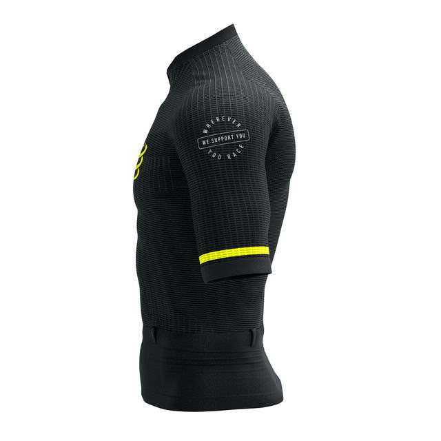 Compressport ����ץ쥹�ݡ��� Trail Postural SS Top M AM00176B BLACK/SAFE YELLOW�ȥ쥤�� �ݥ������� SS �ȥå� ��� �ե른�å�ȾµT����� ���ȥ�å� ��뿩 ������ ��ʪ��Ǽ�٥�� �۴�®�� ���˥� �ȥ쥤����˥� �ȥ��� �ޥ饽�� ���祮��
