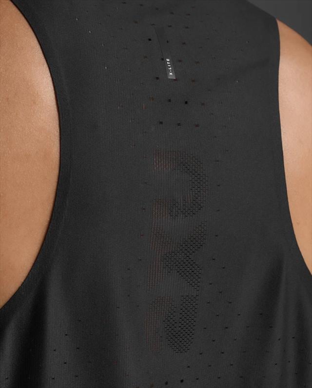 2XU �ġ������ॺ�桼 ���󥯥ȥå� ���˥󥰥���� 2XU Light Speed React Singlet MR7375A ��� BLK/BRF �饤�ȥ��ԡ��� �ꥢ���� ���󥰥�å� �Ρ����꡼�� ���˥� �ޥ饽�� �ȥ쥤����˥� �ȥ��� �졼�� Ķ���� �۴�®�� �̵���