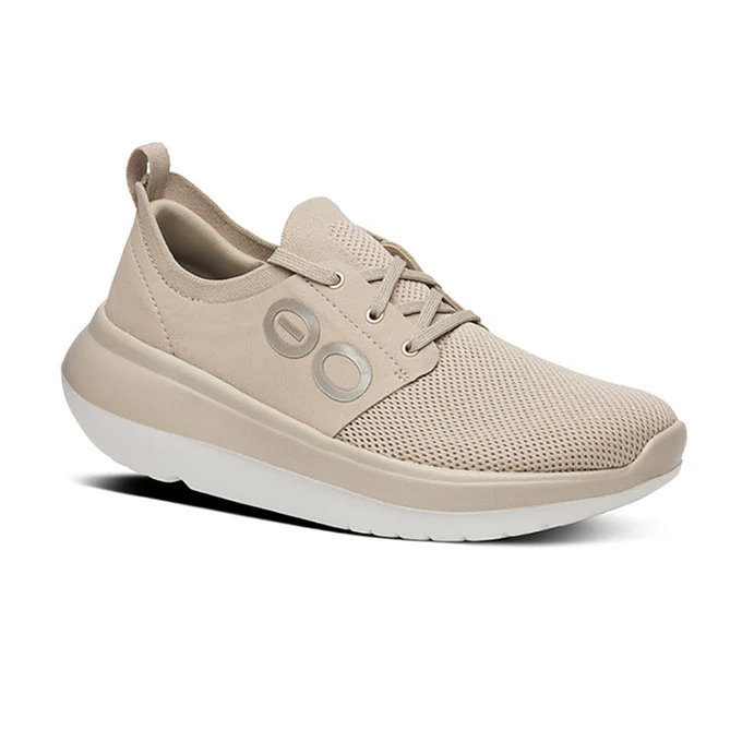 OOFOS �����ե��� �ꥫ�Х꡼���塼�� Women's OOmy Stride White/Nomad ������� ��ǥ����� �ꥫ�Х꡼������� ���ˡ����� �׷�ۼ� ��å��� ���å���� ��ɳ ���塼�졼�� ���ݡ��� �ȥ��� �ȥ쥤����˥� ���˥� �ޥ饽��