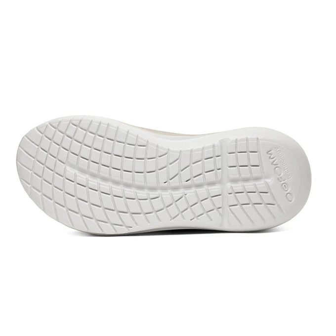 OOFOS �����ե��� �ꥫ�Х꡼���塼�� Women's OOmy Stride White/Nomad ������� ��ǥ����� �ꥫ�Х꡼������� ���ˡ����� �׷�ۼ� ��å��� ���å���� ��ɳ ���塼�졼�� ���ݡ��� �ȥ��� �ȥ쥤����˥� ���˥� �ޥ饽��
