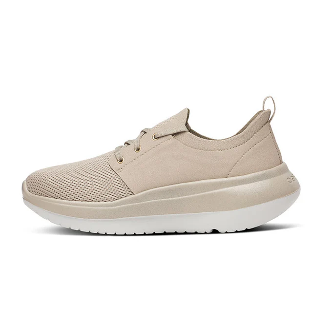 OOFOS �����ե��� �ꥫ�Х꡼���塼�� Women's OOmy Stride White/Nomad ������� ��ǥ����� �ꥫ�Х꡼������� ���ˡ����� �׷�ۼ� ��å��� ���å���� ��ɳ ���塼�졼�� ���ݡ��� �ȥ��� �ȥ쥤����˥� ���˥� �ޥ饽��