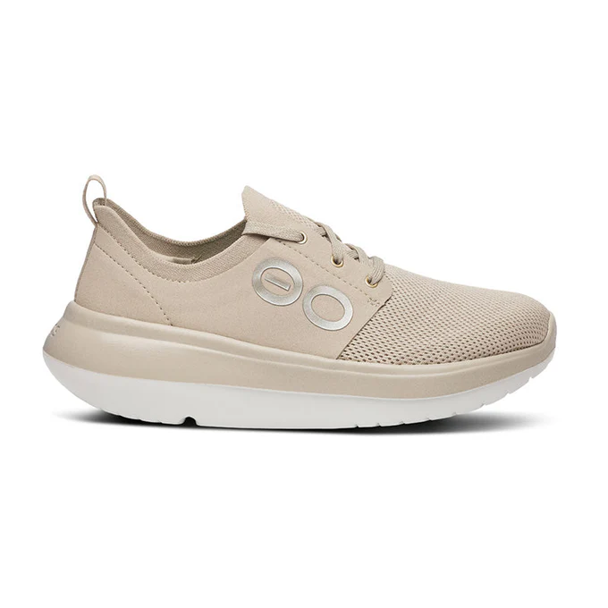 OOFOS �����ե��� �ꥫ�Х꡼���塼�� Women's OOmy Stride White/Nomad ������� ��ǥ����� �ꥫ�Х꡼������� ���ˡ����� �׷�ۼ� ��å��� ���å���� ��ɳ ���塼�졼�� ���ݡ��� �ȥ��� �ȥ쥤����˥� ���˥� �ޥ饽��