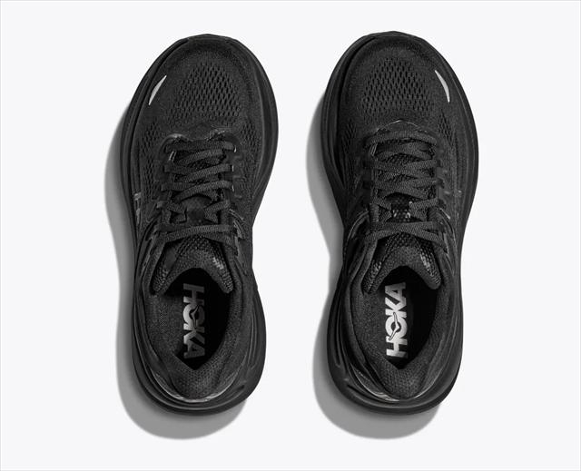 HOKA ONE ONE �ۥ� ���ͥ��� M BONDI 9 X-WIDE 1162015 BLACK/BLACK ��� �ܥ����9 �������ȥ�磻�� �����ѡ��磻�� ���� 4E EEEE ���� ���˥󥰥��塼�� �ޥ饽�� ���祮�� ������ ��󥷥塼 ���ˡ����� �� ���å����