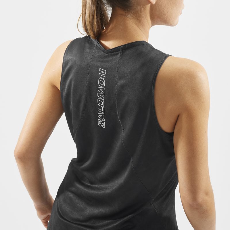 SALOMON ������� �ȥ쥤����˥� ���󥯥ȥå�T����� SENSE AERO TANK W Black LC2045100 ��ǥ����� ������� ���� ������ �ȥ쥤�� ���� �۴�®�� ���˥� �����ȥɥ� �ȥ��� �ޥ饽�� ���祮�� �Ρ����꡼��