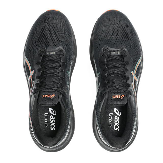asics �����å��� GT-1000 13 GTX 1011B857-002 Black/Nova Orange ��� �����ƥå��� GORE-TEX �ɿ�Ʃ�� �����������ץ롼�� ���� ���˥󥰥��塼�� �����С��ץ��͡������ ���ˡ����� ���������� ���� �ڤ� �������� ���å���� PureGEL FLYTEFOAM