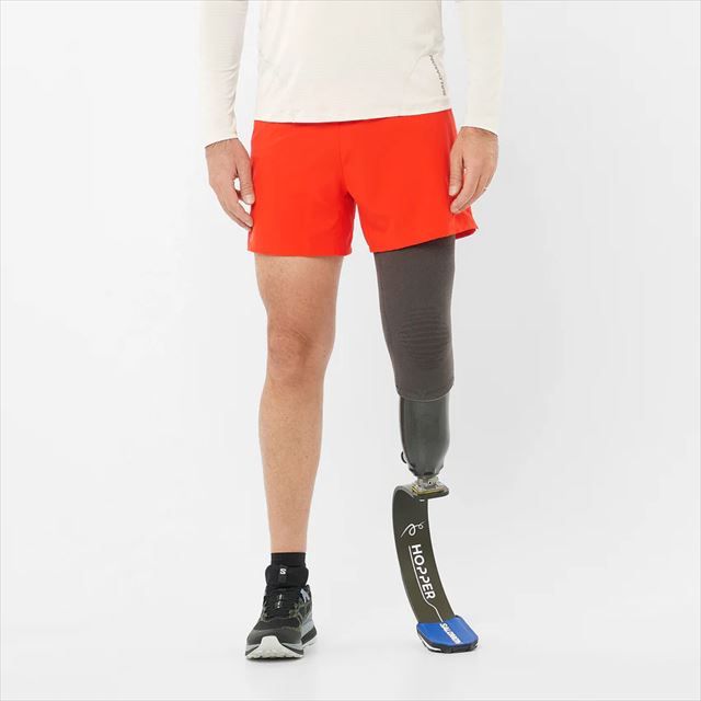 SALOMON  ȥ쥤˥ 硼 CROSS 5'' SHORTS M CHERRY TOMATO LC2367500  ȥ쥤˥ ȥ ˥󥰥硼 ѥ ûѥ ϡեѥ 硼ȥѥ ޥ饽