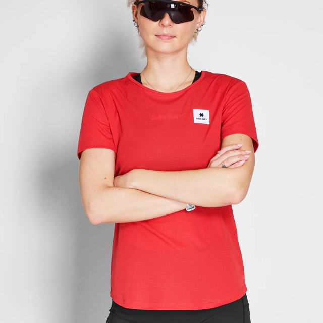 SAYSKY ���������� ���˥�T����� NWRSS60c1037 W Reactive Flow T-shirt Red Aop ��ǥ����� ȾµT����� �졼���ե��å� �ꥢ���ƥ��� �ե��� �۴�®�� �̵��� Ķ���� �٥��Ĥ����� ���˥� �ޥ饽�� ���祮�� �ȥ쥤����˥� �ȥ���