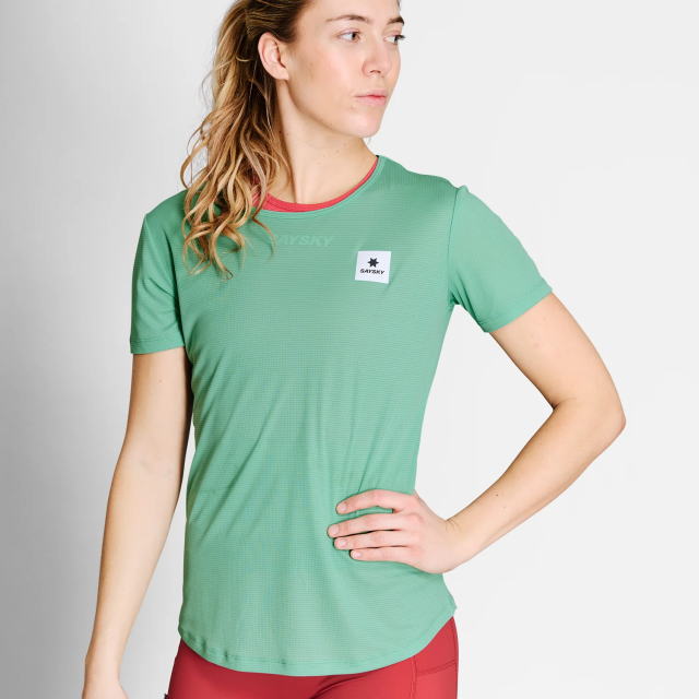 SAYSKY ���������� ���˥�T����� NWRSS60c1038 W Reactive Flow T-shirt Green Aop ��ǥ����� ȾµT����� �졼���ե��å� �ꥢ���ƥ��� �ե��� �۴�®�� �̵��� Ķ���� �٥��Ĥ����� ���˥� �ޥ饽�� ���祮�� �ȥ쥤����˥� �ȥ���