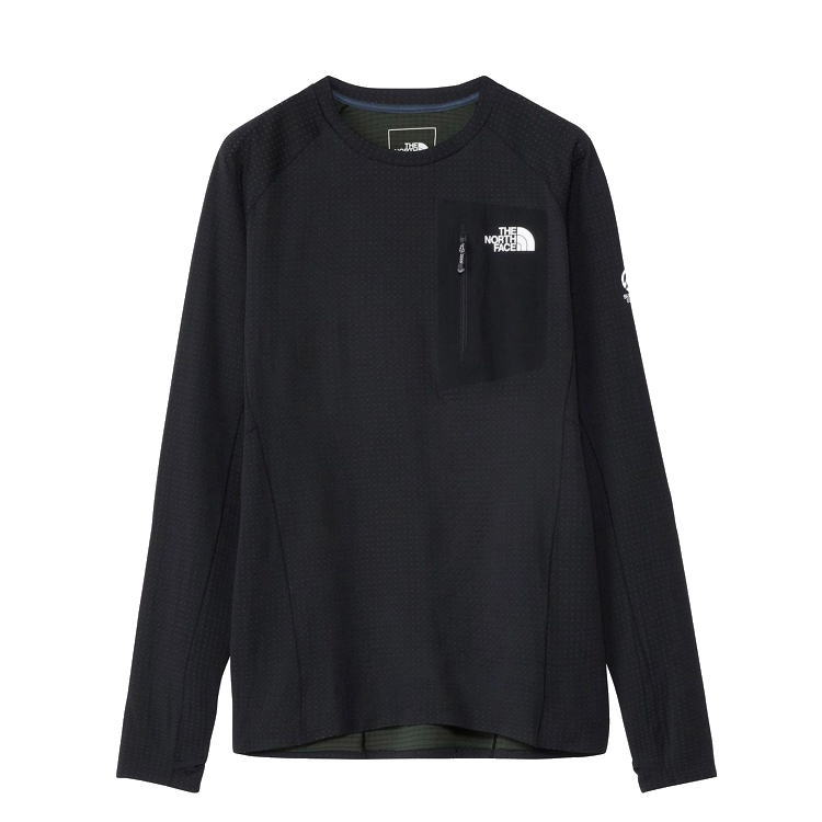 THE NORTH FACE ���Ρ����ե����� ĹµT����� L/S Expedition Dry Dot Crew NT12123 �֥�å� ��� ���󥰥��꡼�� �������ڥǥ������ �ɥ饤�ɥåȥ��롼 �ȥ쥤����˥� �ȥ��� �ޥ饽�� ���˥� ���祮�� �۴�®��
