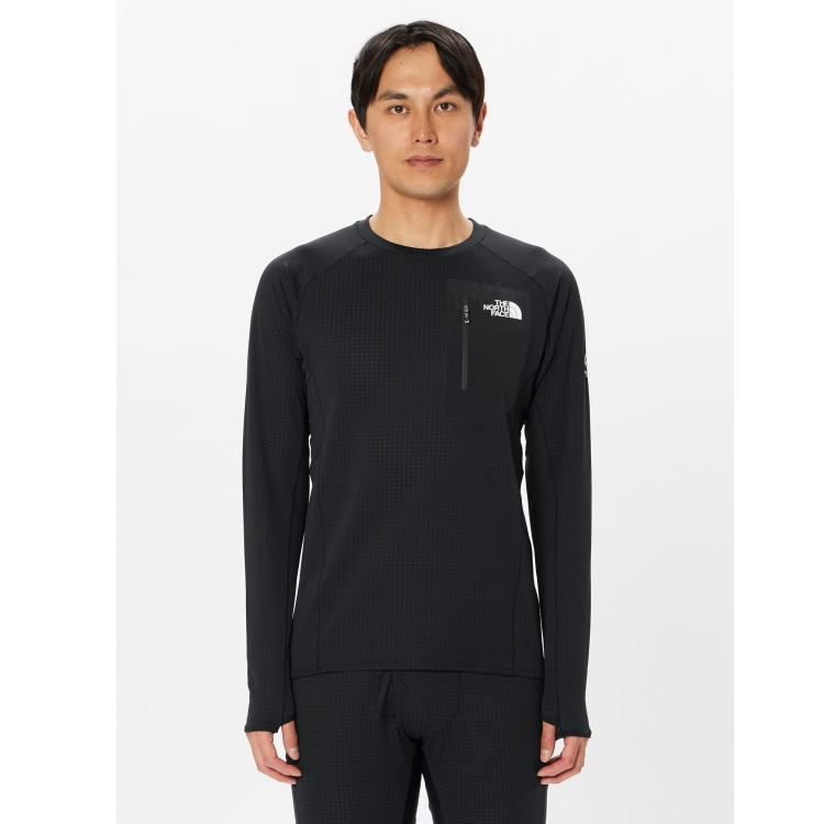 THE NORTH FACE ���Ρ����ե����� ĹµT����� L/S Expedition Dry Dot Crew NT12123 �֥�å� ��� ���󥰥��꡼�� �������ڥǥ������ �ɥ饤�ɥåȥ��롼 �ȥ쥤����˥� �ȥ��� �ޥ饽�� ���˥� ���祮�� �۴�®��