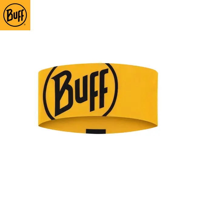 Buff �Х� CoolNet UV Wide Headband LOGO YELLOW 591579 ������ͥå� UV �磻�� �إåɥХ�� �۴�®�� �Х���� ���˥� �ȥ쥤����˥� �ȥ��� ���祮�� �ޥ饽�� �л� �����ȥɥ�