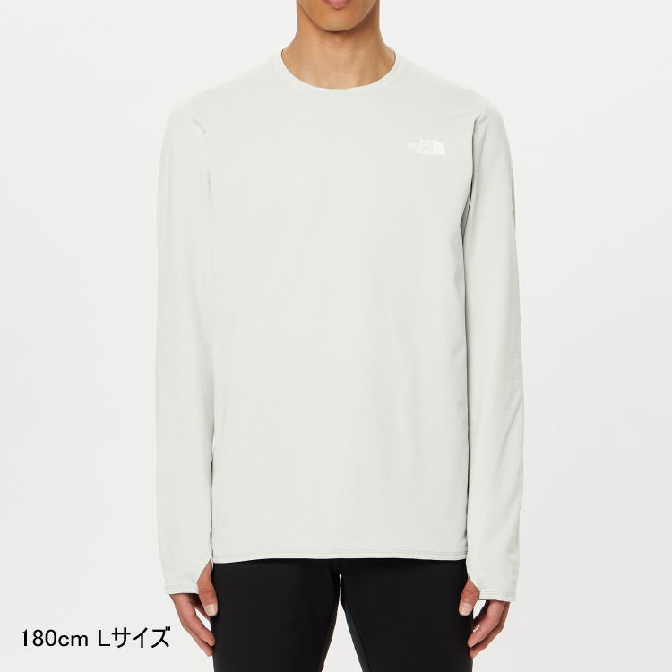 THE NORTH FACE ���Ρ����ե����� ĹµT����� L/S Enduro Crew NT62375 �ƥ��󥰥졼 ��� ���󥰥��꡼�� ����ǥ塼�� ���롼 �ȥ쥤����˥� �ȥ��� �ޥ饽�� ���˥� ���祮�� �۴�®��