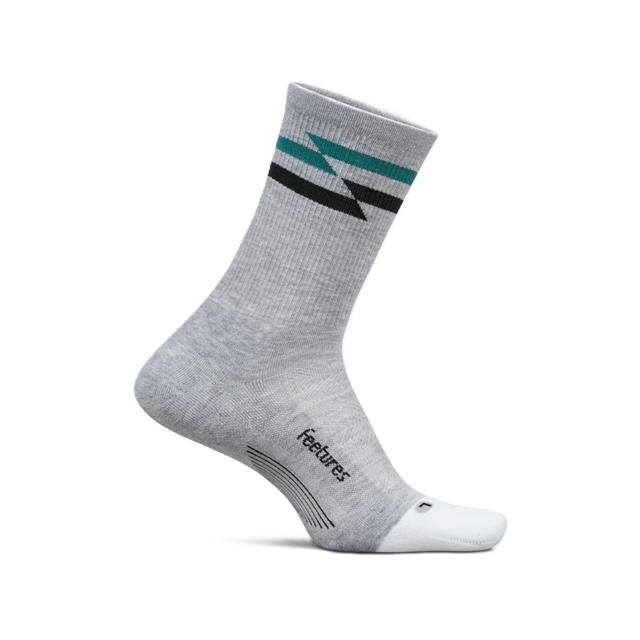 Feetures �ե������㡼�� ELITE MAX CUSHION MINI CREW GrayTrack ���꡼�� �ޥå������å���� �ߥ˥��롼 ���ꥯ�å���� ���� ­΢���ݡ��� ��˥��å��� ��� ��ǥ����� �ȥ쥤����˥� �ȥ��� �ޥ饽�� �ɥ饤