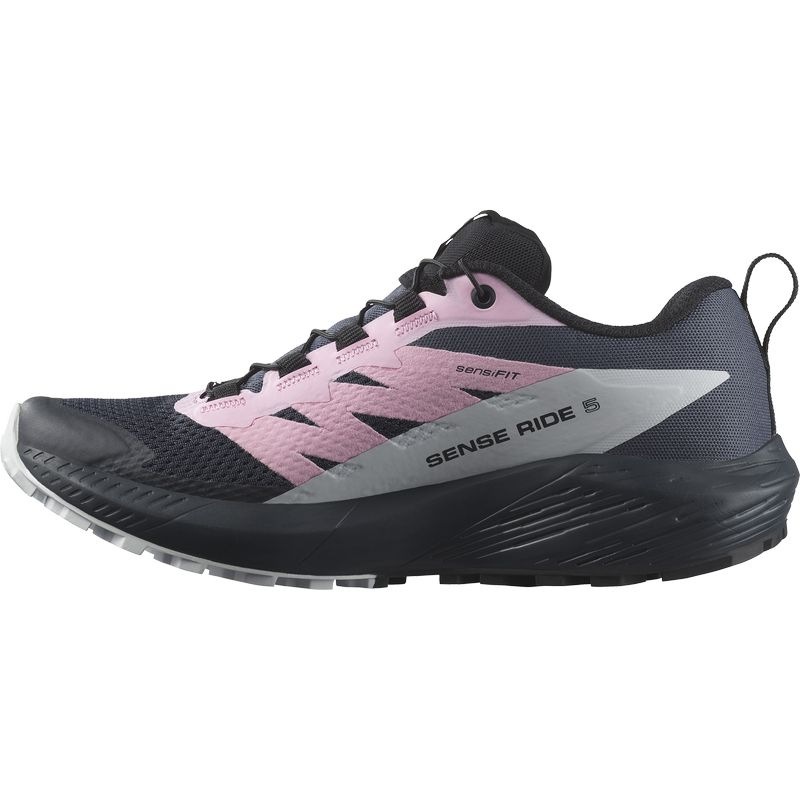 SALOMON ������� �ȥ쥤����˥󥰥��塼�� SENSE RIDE 5 W I.Ink/Lilac/A.Ice L47147000 ���󥹥饤��5 �ȥ��󥷥塼�� �ȥ쥤�륷�塼�� �����ȥɥ����塼�� �ϥ����� ���л� �ȥ�å���