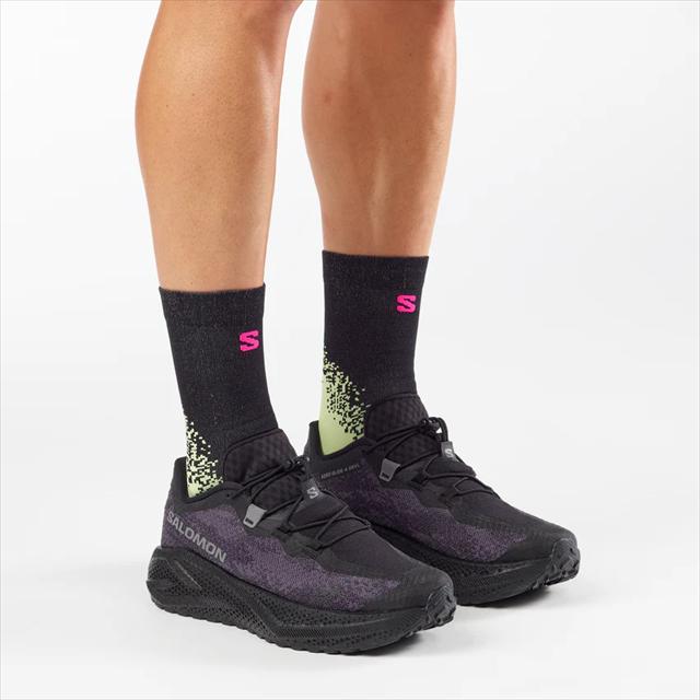 SALOMON ������� AERO GLIDE 4 GRVL BLACK/ASPHALT ��� �ȥ쥤����˥󥰥��塼�� ���������饤�� ����٥� L49174400 �ȥ��󥷥塼�� �ȥ쥤�륷�塼�� �����ȥɥ� �ϥ����� �л� ���Ф� �ȥ�å��� ���å���� �������å� ���� Ĺ��Υ ��������