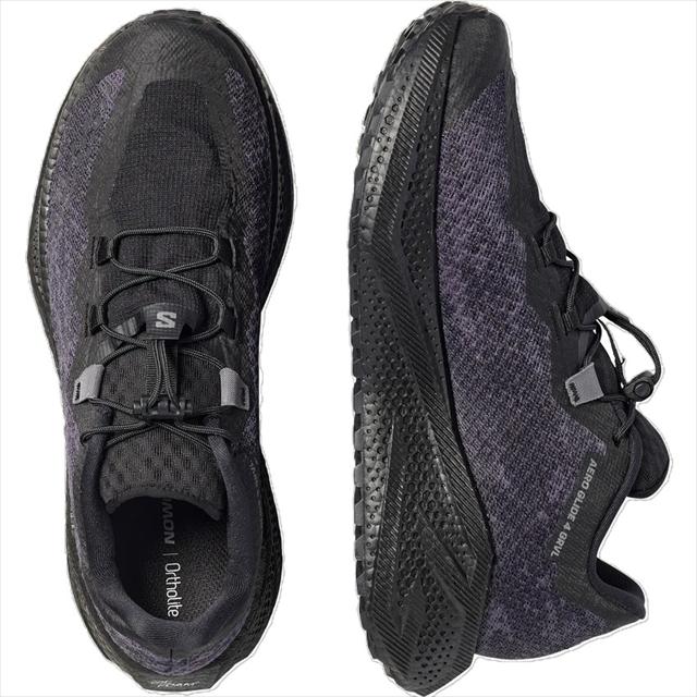SALOMON ������� AERO GLIDE 4 GRVL BLACK/ASPHALT ��� �ȥ쥤����˥󥰥��塼�� ���������饤�� ����٥� L49174400 �ȥ��󥷥塼�� �ȥ쥤�륷�塼�� �����ȥɥ� �ϥ����� �л� ���Ф� �ȥ�å��� ���å���� �������å� ���� Ĺ��Υ ��������