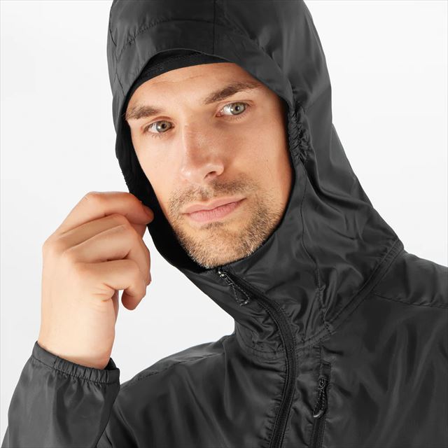 SALOMON  ȥ쥤˥ ɥ֥졼 㥱å BONATTI Cross Wind FZ Hoodie Jacket JKT M DEEP BLACK LC2044400  ޥ饽 ˥ 