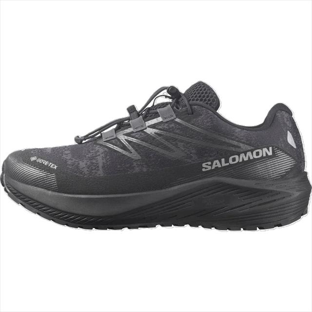 SALOMON ������� AERO FLOW GRVL GTX ASPHALT/B/CLOUDBURST ��� �ȥ쥤����˥󥰥��塼�� �������ե��� ����٥� �����ƥå��� L49227500 GORE-TEX �ɿ�Ʃ�� �쥤�󥷥塼��  �ȥ��󥷥塼�� �ȥ쥤�륷�塼�� �����ȥɥ� ���ˡ����� �ϥ����� �л� �ȥ�å���