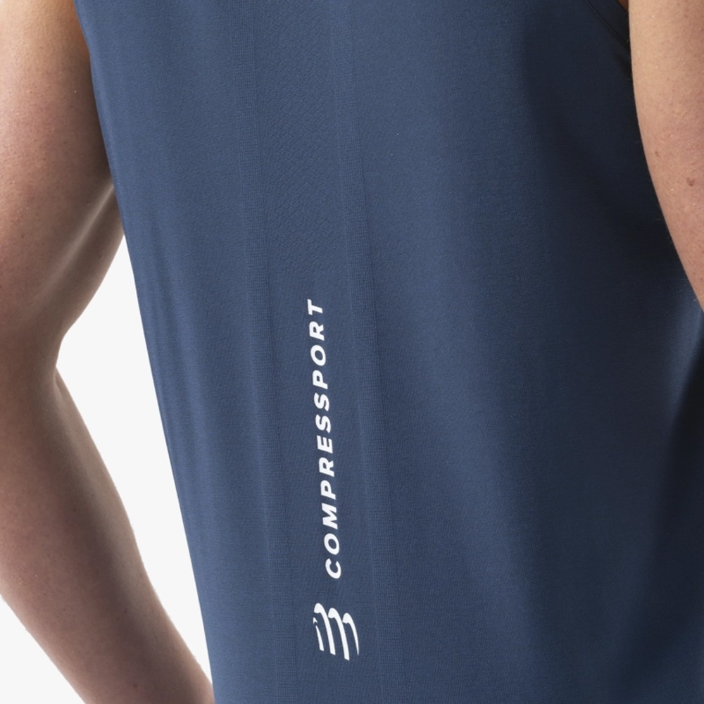 COMPRESSPORTS ����ץ쥹�ݡ��� Performance Singlet M BLUES ��� ���˥�Ⱦµ����� Performance Singlet M ���  �ȥ쥤����˥� ���˥� �����ȥɥ� �ȥ��� �ޥ饽�� ���祮�� ������ ���ݡ���