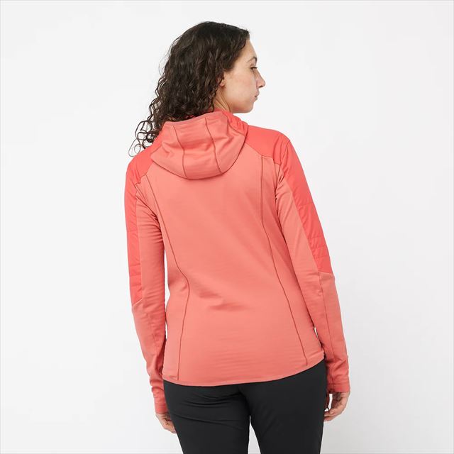 SALOMON ������� �ȥ쥤����˥� �ե꡼�����㥱�å� OUTLINE ALL SEASON HYBRID Jacket W FADED ROSE LC2124100