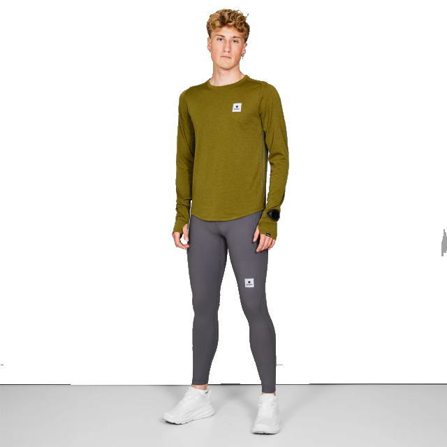 SAYSKY ���������� ���˥�T����� Ĺµ ���󥰥��꡼�� L/S MMRLS60c3006 Flow Long Sleeve Green Melange ��� �ե��� ���꡼����� Ķ���� �۴�®�� �̵��� �ʤ�餫 �ޥ饽�� ���祮�� �ȥ쥤����˥� �ȥ���