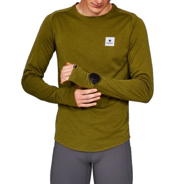 SAYSKY ���������� ���˥�T����� Ĺµ ���󥰥��꡼�� L/S MMRLS60c3006 Flow Long Sleeve Green Melange ��� �ե��� ���꡼����� Ķ���� �۴�®�� �̵��� �ʤ�餫 �ޥ饽�� ���祮�� �ȥ쥤����˥� �ȥ���