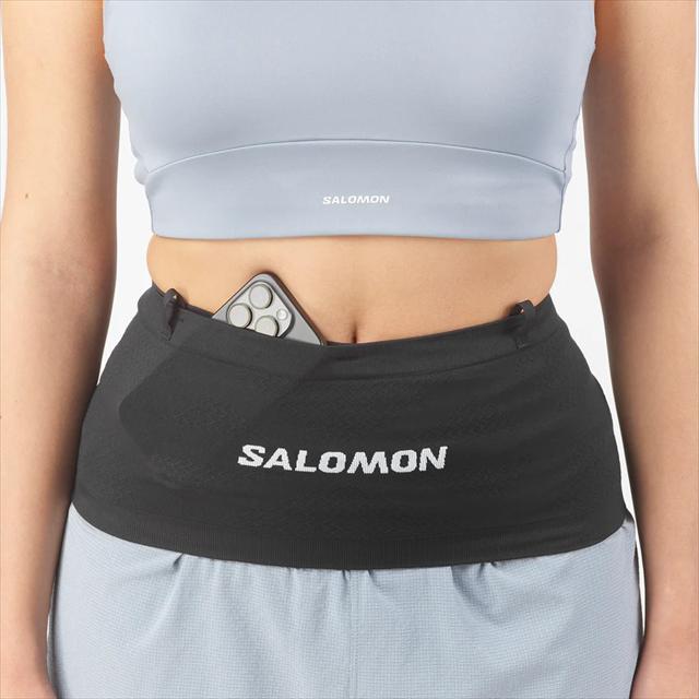 SALOMON ������� ���˥󥰥٥�� ADV SKIN SEAMLESS BELT BLACK/WHITE LC2855500 ���ɥХ󥹥ɥ����� ������쥹 �٥�� ��˥��å��� �ȥ쥤����˥� �ȥ��� ���˥󥰥٥�� �������ȥХå� �������ȥݡ��� �ޥ饽�� ���祮�� �ȥ�٥� �����ȥɥ�