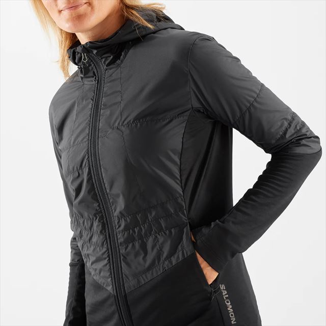 SALOMON  ȥ쥤˥ ե꡼㥱å OUTLINE ALL SEASON HYBRID Jacket W DEEP BLACK LC1859300