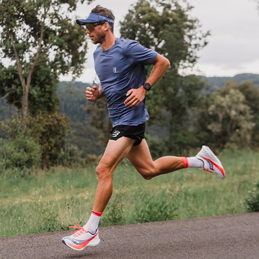 COMPRESSPORTS ����ץ쥹�ݡ��� Performance Short M INDIGO ��� �ϡ��եѥ�� Performance Short M ��� �ȥ쥤����˥� ���˥� �����ȥɥ� �ȥ��� �ޥ饽�� ���祮�� ����ʡ��֥꡼��