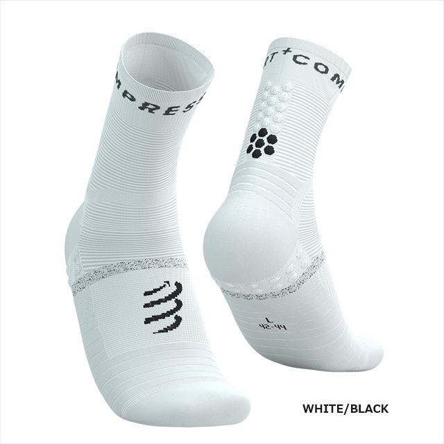 Compressport ����ץ쥹�ݡ��� �ץ��ޥ饽�󥽥å��� Pro Marathon Socks V2.0 ��˥��å��� SMCU378 WHITE/BLACK ��� ��ǥ����� �ޥ饽�� ���˥� ���祮�� ���� �ޥ��ɻ� �̵��� �����ɻ� ���ߤ� �׷�ۼ� ����ץ�å���� �尵  