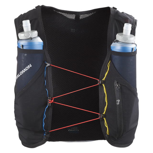 SALOMON ������� �٥��� �Хå��ѥå� ADV SKIN 5 RACE FLAG SET BLACK/WHITE LC2483800  ���ɥХ󥹥� ������5���å� �졼���ե�å� �ȥ쥤����˥� �ȥ��󥶥å� ���˥󥰥٥��� ���å����å� �ϥ��ɥ졼����� �ȥ�å��� ��� ��ǥ����� �ե饹����°