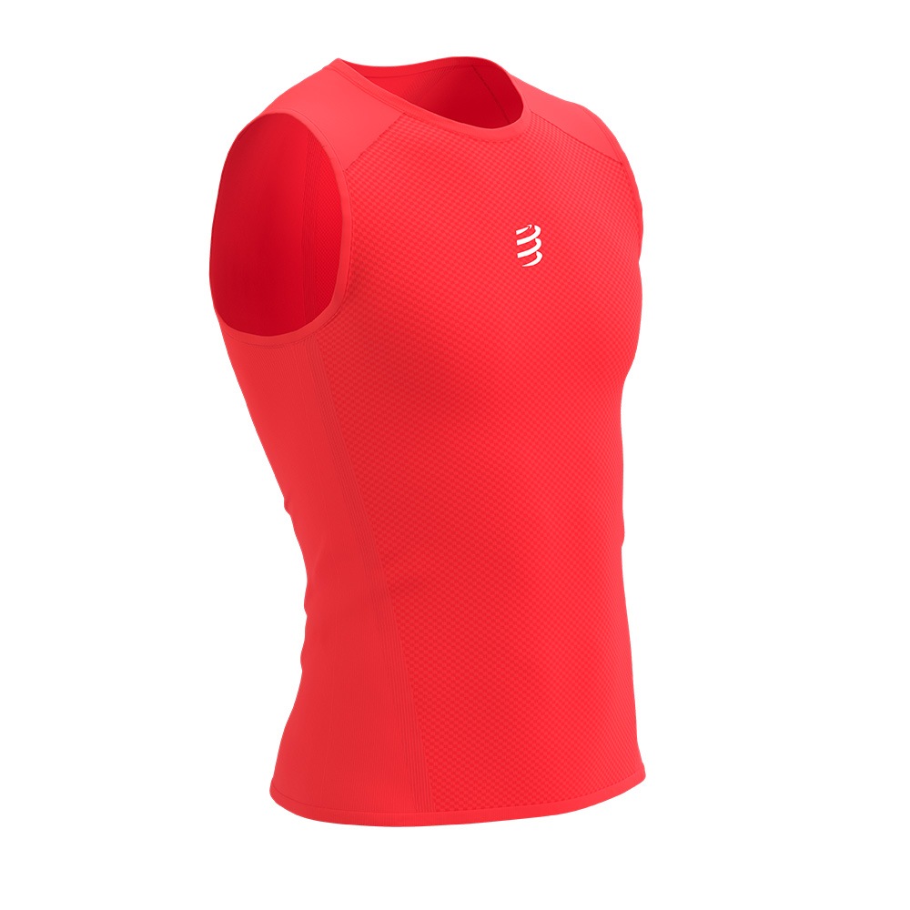 COMPRESSPORTS ����ץ쥹�ݡ��� Trail Racing Tank M FLUO RED ��� ���󥯥ȥå� T����� Trail Racing Tank M ��� �Ρ����꡼�� ®�� ����  �ȥ쥤����˥� ���˥� �����ȥɥ� �ȥ��� �ޥ饽�� ���祮�� �л� �ȥ�å��� �ϥ�����