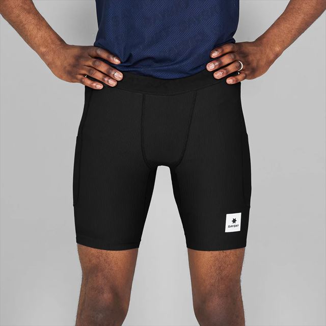 SAYSKY ���������� ���硼�ȥ����� NMRST32c901 Combat+ Rib Short Tights 8inch Black ��� �ϡ��ե����� ����Хåȥץ饹 ��֥��硼�ȥ�����8����� ����ץ�å���� ���˥� �ޥ饽�� ���祮�� �ȥ쥤����˥� �ȥ���
