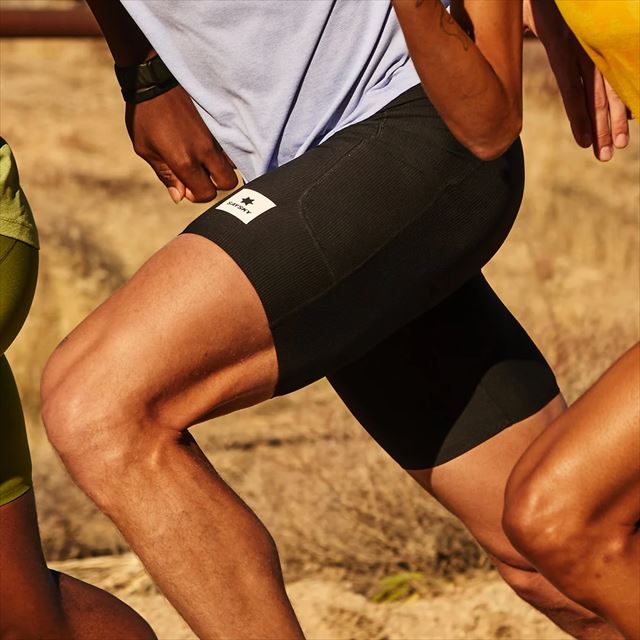 SAYSKY ���������� ���硼�ȥ����� NMRST32c901 Combat+ Rib Short Tights 8inch Black ��� �ϡ��ե����� ����Хåȥץ饹 ��֥��硼�ȥ�����8����� ����ץ�å���� ���˥� �ޥ饽�� ���祮�� �ȥ쥤����˥� �ȥ���