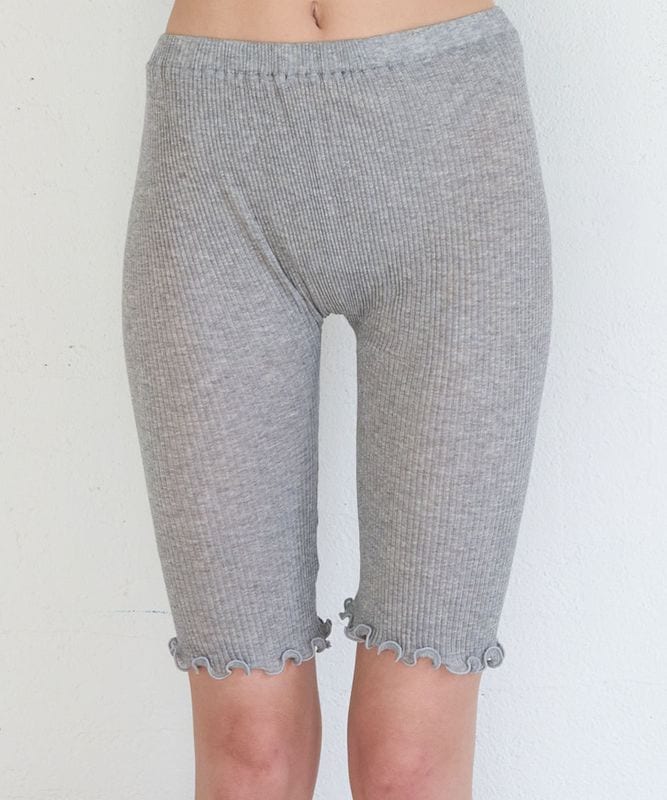 【New】モイスト5分丈レギンス【プリーツ】