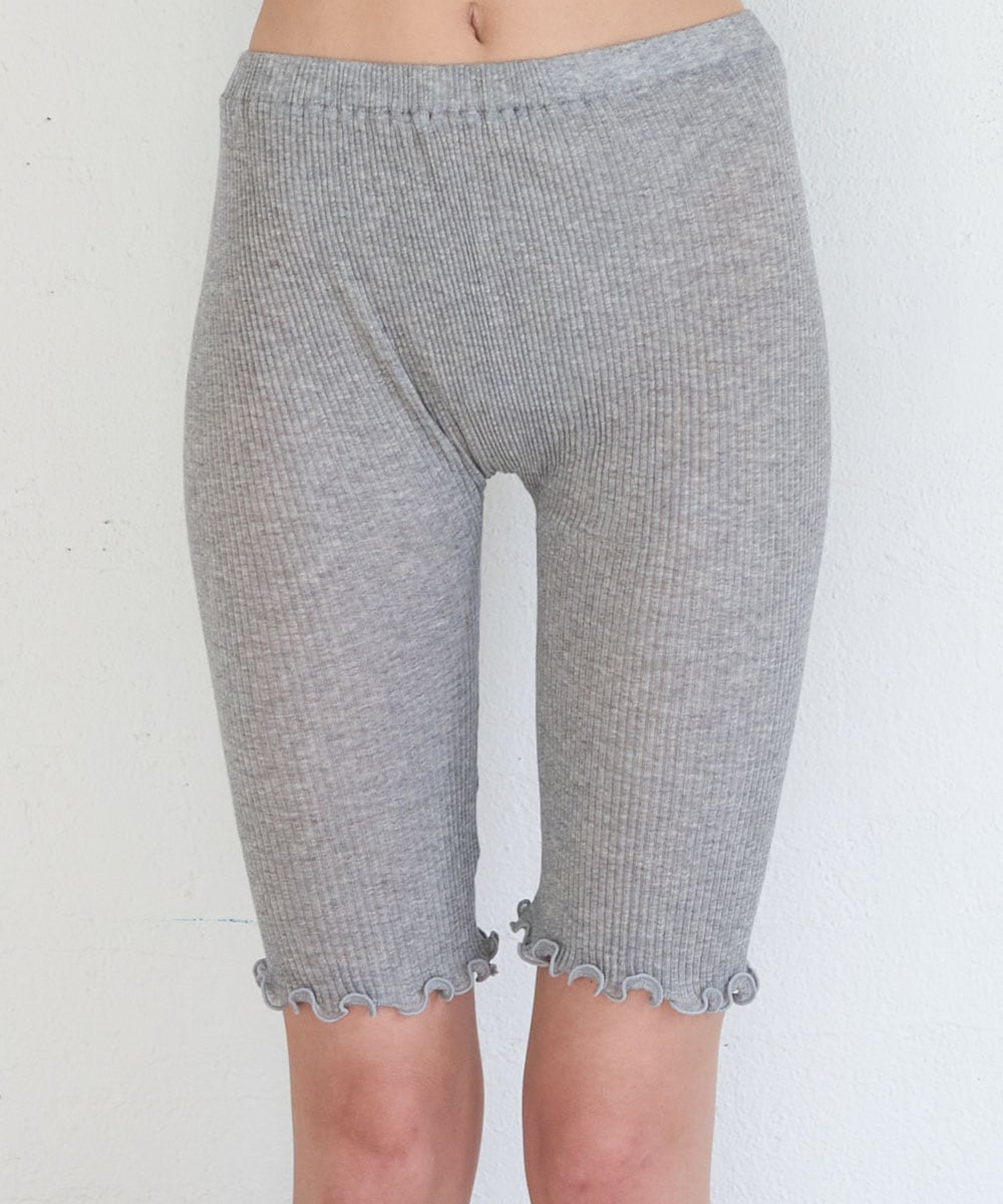 【New】モイスト5分丈レギンス【プリーツ】